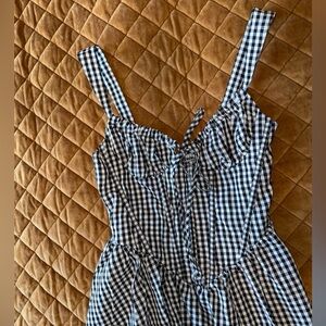 Black and White Gingham Dress